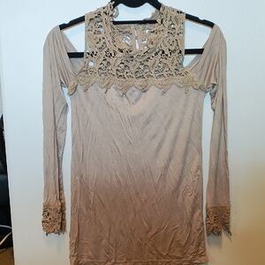 Rue21 Taupe Long Sleeve Top